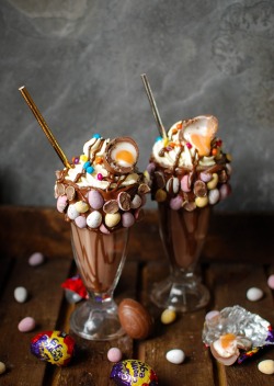 sweetoothgirl:   CREME EGG MILKSHAKES