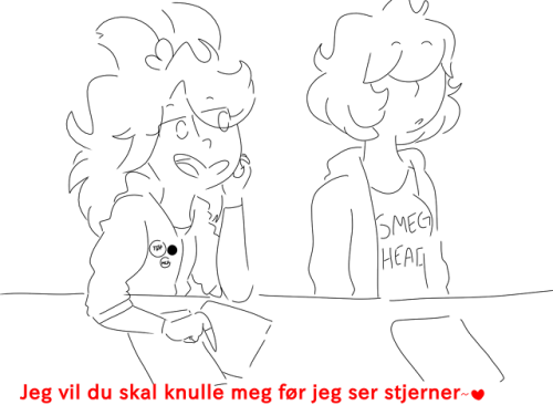 puntasticartist:  No comment…EW High school AU drawing since i havent drawn in forever or posted some art.Inspiration 
