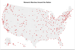 futurejournalismproject:  #WomensMarch Around the World Don’t forget Antarctica! Images: Screenshots of known locations of demonstrations around the United States and the world to coincide with the Women’s March in Washington, DC, via The New York