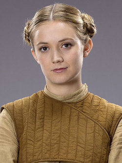 fybillielourd:   First Look: See Carrie Fisher’s Daughter in Star Wars: The Force Awakens – with Princess Leia’s Hairdo!Billie Lourd has said she’s not playing Princess Leia’s daughter in Star Wars: The Force Awakens, even though she’s the