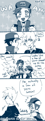 juniemunie: roirence:  a dumb pokemas comic   God yes i love me a jealous red 