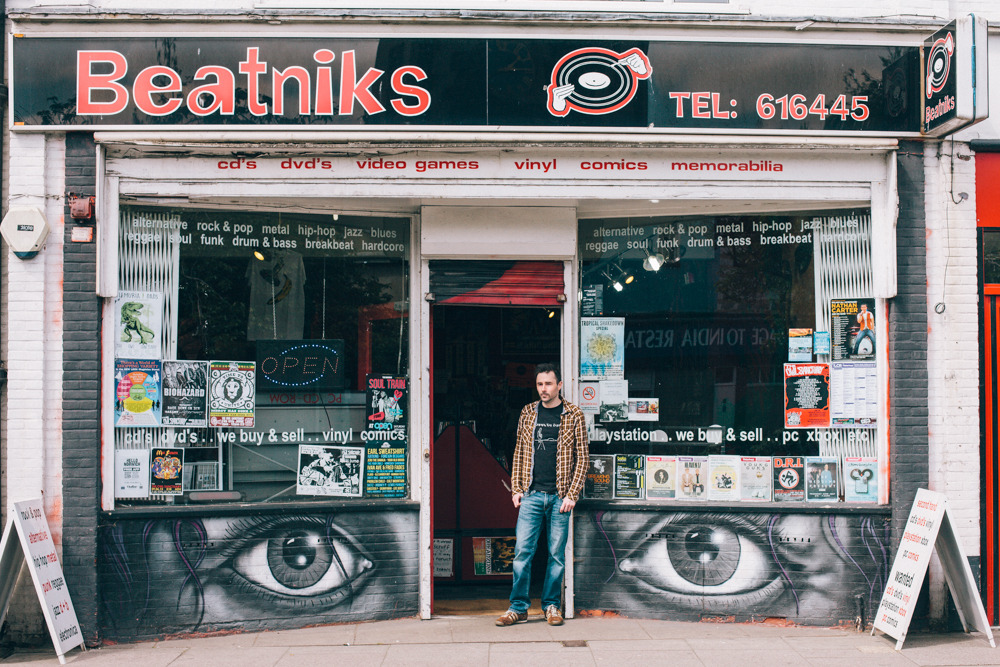 John. Beatniks Records. 50 Magdalen Street.