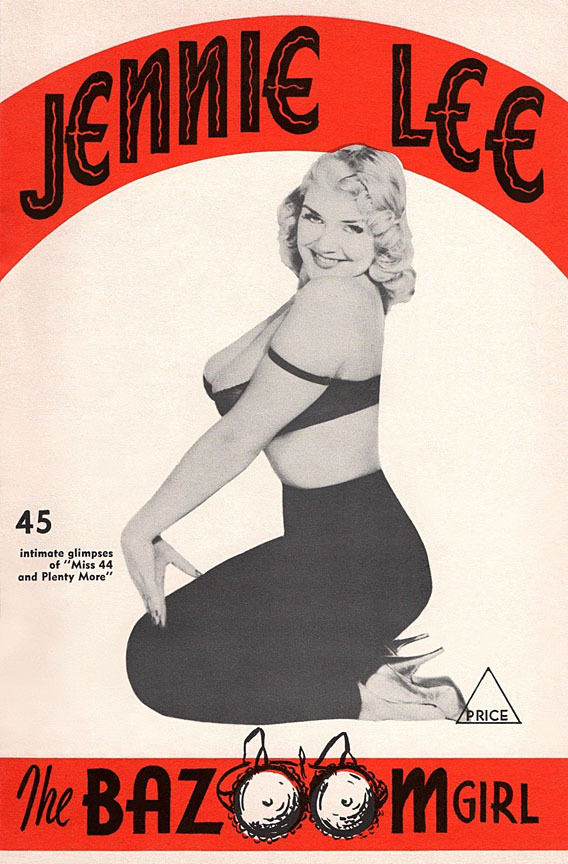 Jennie Lee appears on the cover of her own 14-page promotional booklet,  detailing