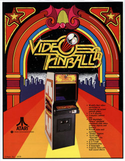 highonatari:  Video Pinball arcade flyer