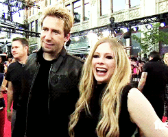 karitacomk: Avril Lavigne &amp; Chad Kroeger on the MMVA Red Carpet 2013.