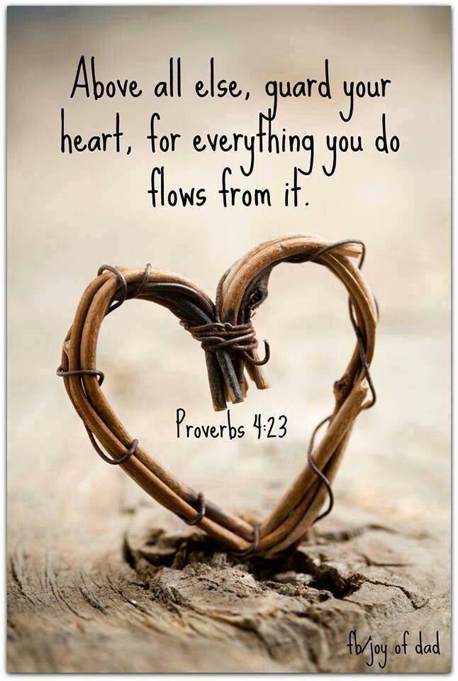 made-to-worship-blog:  Proverbs 4:23 NKJV  Keep your heart with all diligence, For