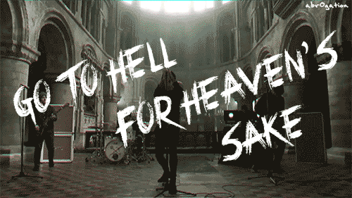 abr0gation:  Go to hell for heaven’s sake! 