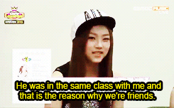 jungdaeuns:   Daeun about her friend Sehun 