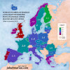 Average number of foreign languages studied per pupil in general upper secondary education in Europe.