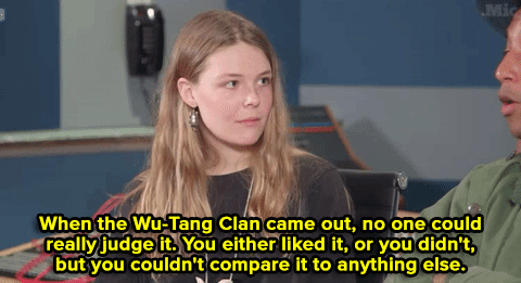 toooldfortheinternet:popculturebrain:micdotcom:Watch/Listen: 30 seconds of NYU student Maggie Rogers