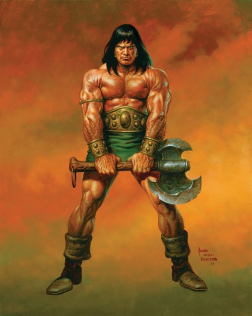 shirtlessmenincomics:comicblah:Conan by Joe Jusko (after John Buscema)