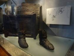 Coolartefact:  Viking Wooden Chest And Well Preserved Leather Boots. C 10Th Century