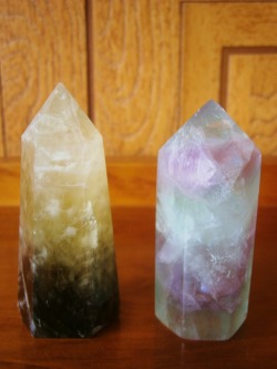 midnyt-moonlight:  Smokey citrine and fluorite