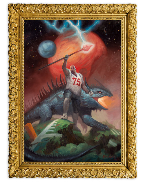 Watch Vince Wilfork’s fantasy dreams become fantasy realities with a fantasy painting of a fan