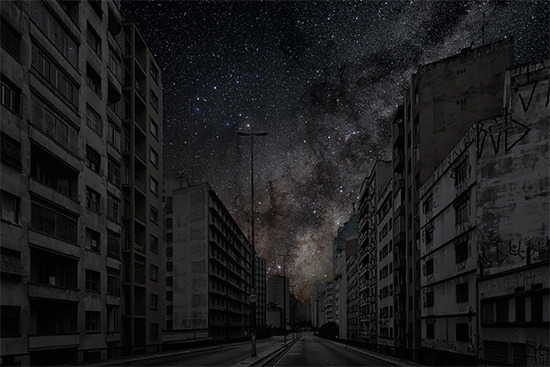 escapekit:  Darkened Cities French photographer Thierry Cohen imagines what some