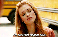 emrys90:  Lydia being done with High school boys.