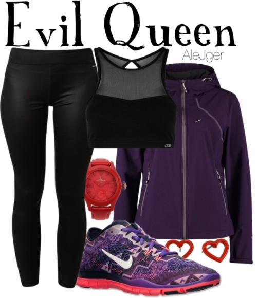 Evil Queen: Activewear by alitadepollo featuring a black sports bra