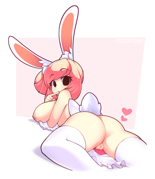 littlekitkay2:  tewitochi:Hi! Fiz is back with some sweets! ~♥  Bunny on the menu 💕