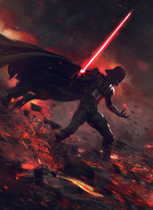 cyberclays:At the End of All Things- Star Wars fan art by Guillem H. Pongiluppi“This is a dramatic S