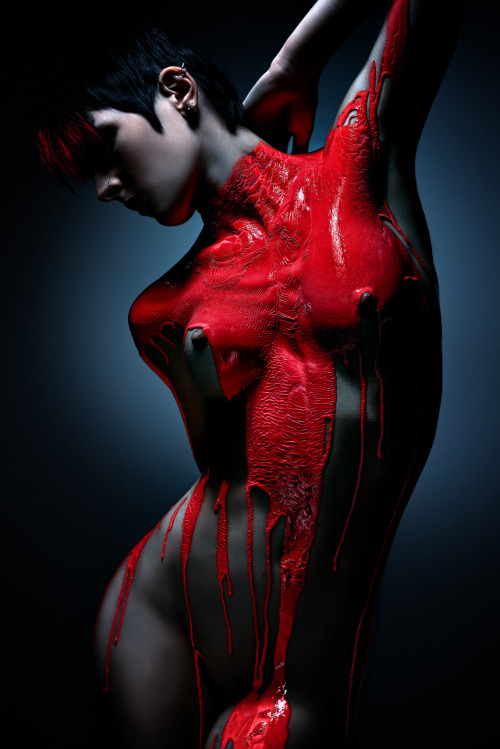 thenueros:  jessepaulk:  Red-fiction by *Gesell  reminds me of the Paz de la Huerta poster for Nurse 3D. never saw the movie, but it was a good poster 