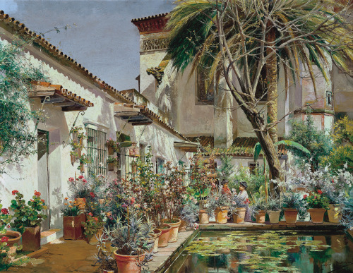 Manuel García Rodríguez -  First Atrium of Santa Paula Convent, Seville - 1920-1925