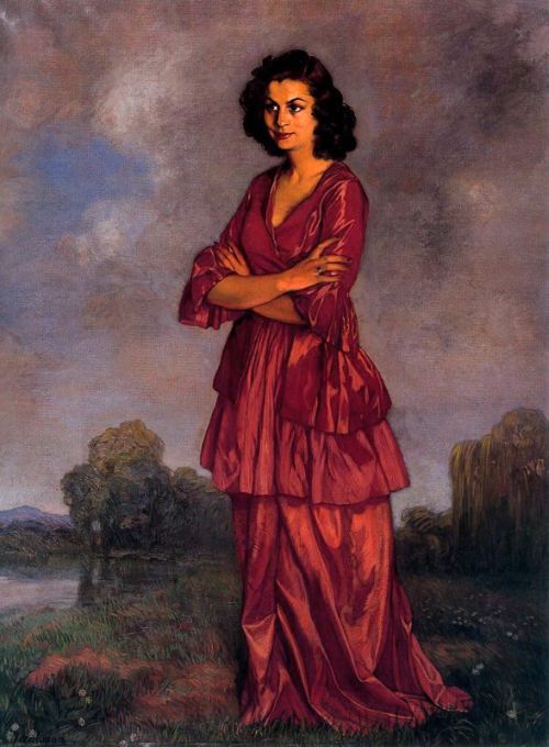 Portrait of Doña Carmen Arconada by Ignacio Zuloaga,1940