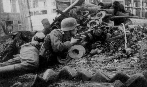 The German Captured PPSh-41Perhaps the most iconic Soviet weapon of World War II, the PPSh-41 was al