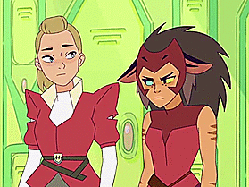Aww, Catra’s ears pricking up around Adora …(She-Ra and the Princesses of Power)