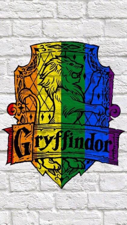 sourtea:I made some Pride Month phone backgrounds (Iphone 5) of the Hogwarts crests and Ilvermorny c