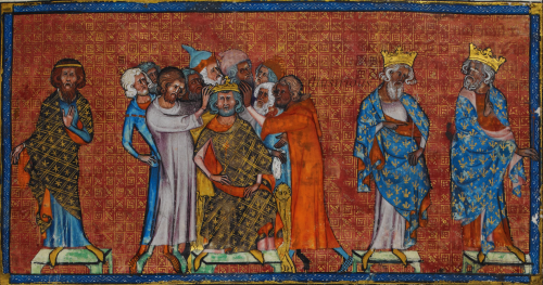 Oops Caucasians forgot to whitenized this…Coronation of Pharamond From Chronicles of France a