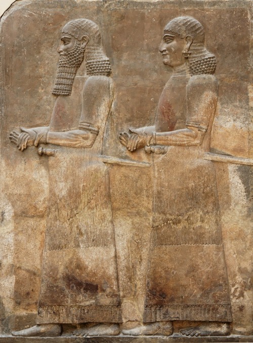 Two civil servants. Relief from the room N°11, Palace of Sargon II at Khorsabad (Dur Sharrukin), 713