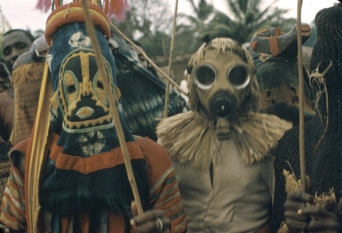 nigerianostalgia:  Igbo mask dancers performing during the Onwa Asaa festival, Ugwuoba village, Nige