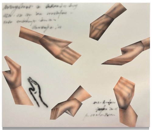 Gao Hang: Hand Study (2023) Acrylic On Canvas