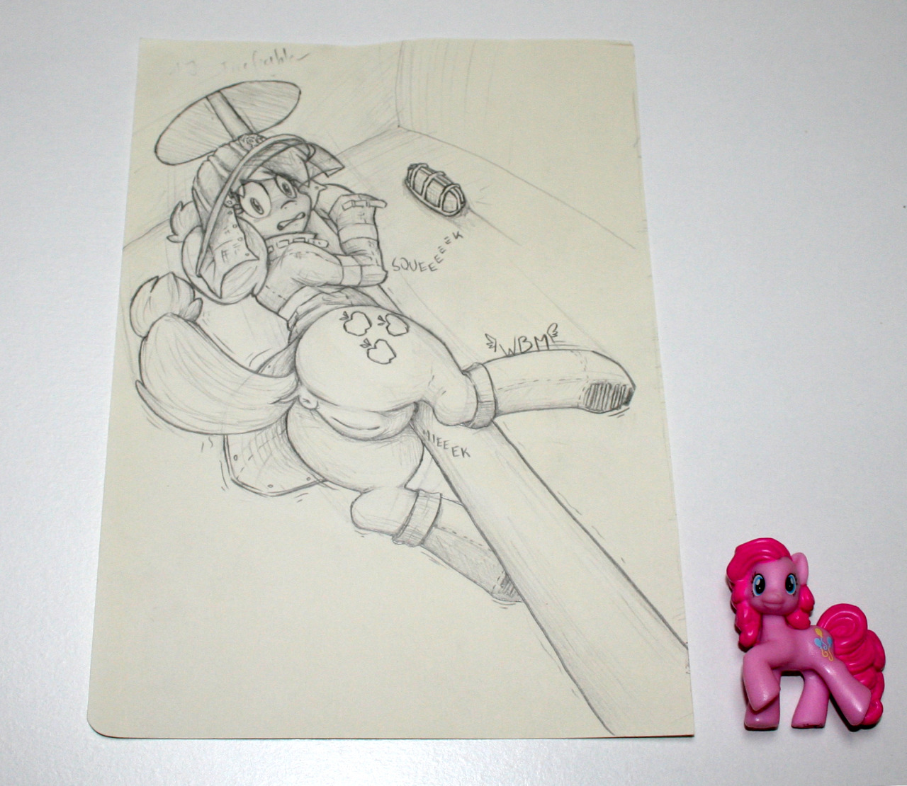 ask-wbm:  Traditional Art Auction Day 11 | PONYTAILS - Applejack I will scan the