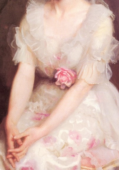 die-rosastrasse:William Oliver (1804-1853) - An English Rose William McGregor Paxton (1869-1941) - P