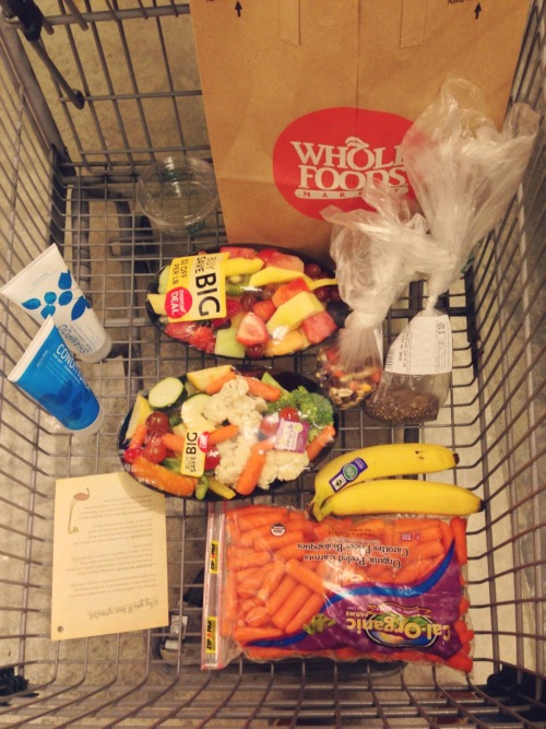 Whole foods adventure!!! I also bought some vegan ice cream, a yoga magazine, and fugi water :)