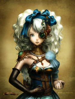 steampunktendencies:  Illustrations by   黒い森     Anime steampunk is my favorite kind of steampunk.