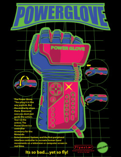 it8bit:  Retro Stylized Power Glove Ad Created by Mike Lewis