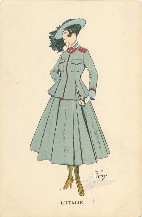lostsplendor:  &ldquo;Glamour of the Allies&rdquo;: French Postcard Set c.