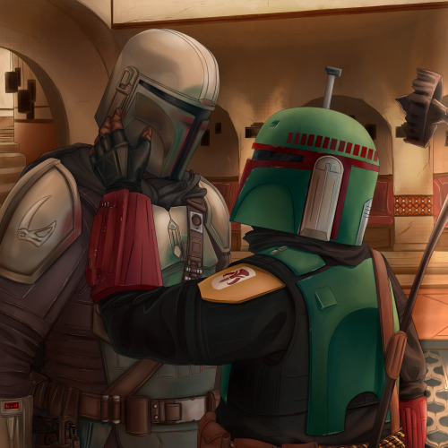 biorust-art:Oh, what kindness is this?–This is my entry for the Book of Boba Fett Big Bang! I 