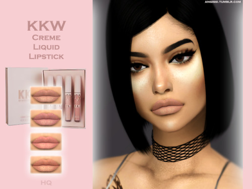 angissi: KKW Creme Liquid Lipstick base game  ❤️ 4 colors  ❤️ HQ texture ❤️ Works with all