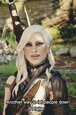 ladytrevelyan:I wonder: is it Andraste your soldiers invoke during battle, or does a more immediate 