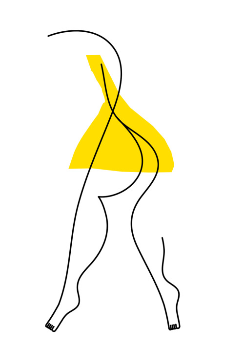 OneLine Dancer by Jonathan CalugiFollow us for more Erotic Art:C❥ — www.cosmoerotica.co