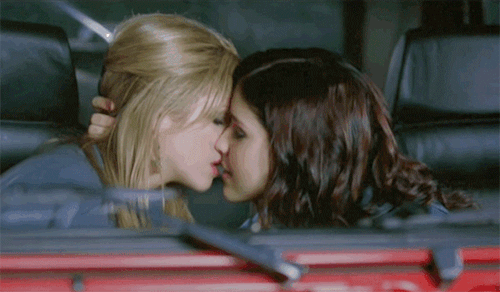 “Luckily I’ve gotten to make out with lots of gorgeous girls, I mean, Sophia Bush and Juno [Temple]!