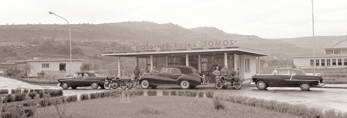 puzmak: Marshal Tito and Haile Selassie visiting the Tomos factory,Kopar, FNRJ, 1959.