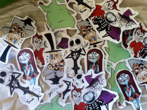 zamii070:  ah yes you can get The Nightmare before christmas stickers for a limited time only till the end of October :} is it a Halloween or Christmas movie? we just dont know hah 