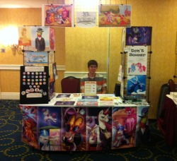 All set up at Midwest Bronyfest! Woo!