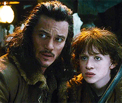 msfili:The Hobbit in Gifs: Bard & FamilyAre we going to die, da? No, darling.