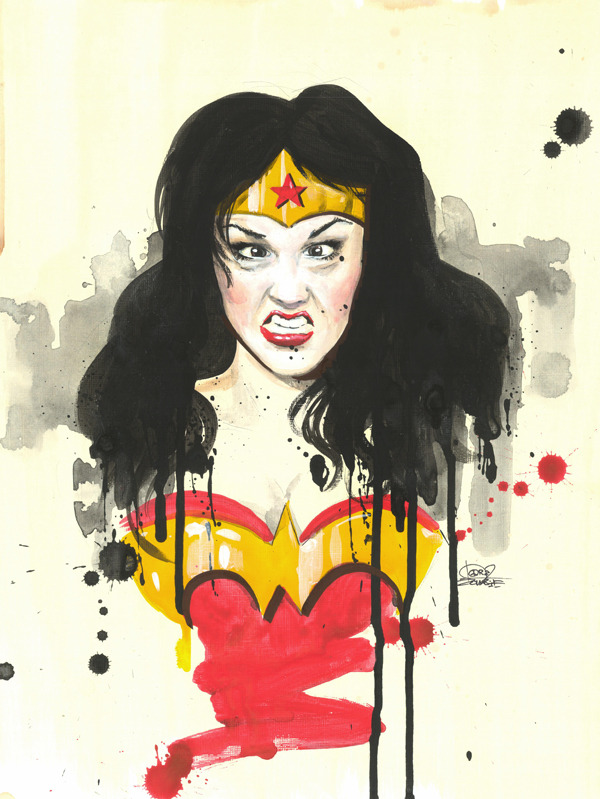 gameraboy:  Very Wonder Woman by lorazombie More Wonder Woman, more comic book art