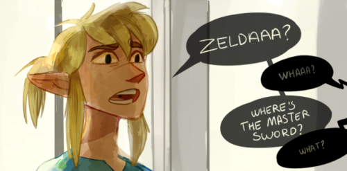 oooop I ACTUALLY did another odd crossover??  - this time with Zelda and The Incredibles. - (a parod